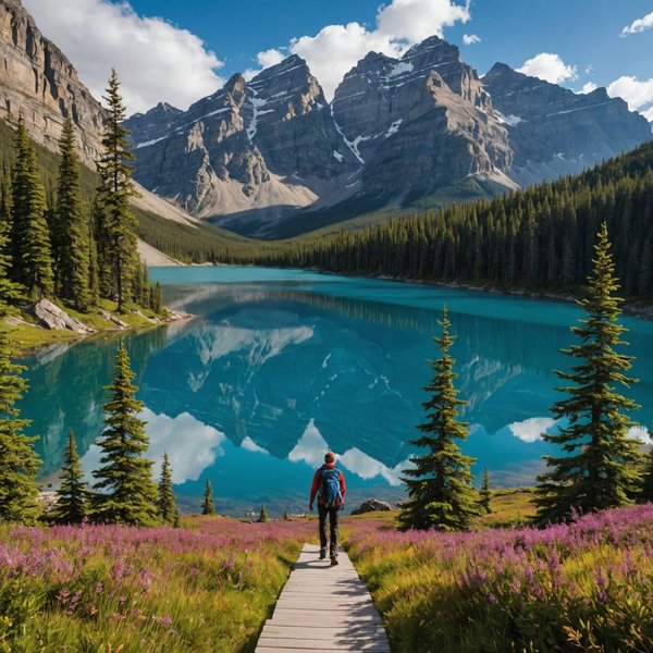 Quels sont les meilleurs conseils pour une randonnée dans le parc national de Banff, Canada : équipements et périodes recommandées ?