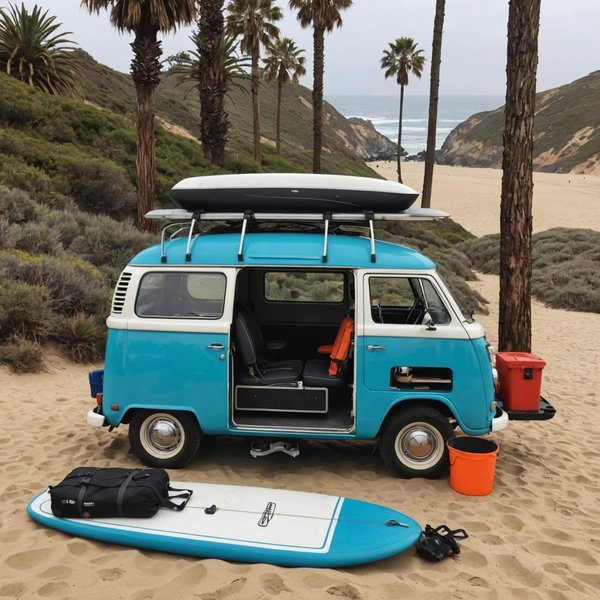 Comment organiser un camping pour une expédition de surf sur les plages de Californie?